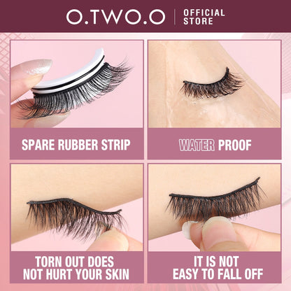 Self-applying and reusable eyelashes