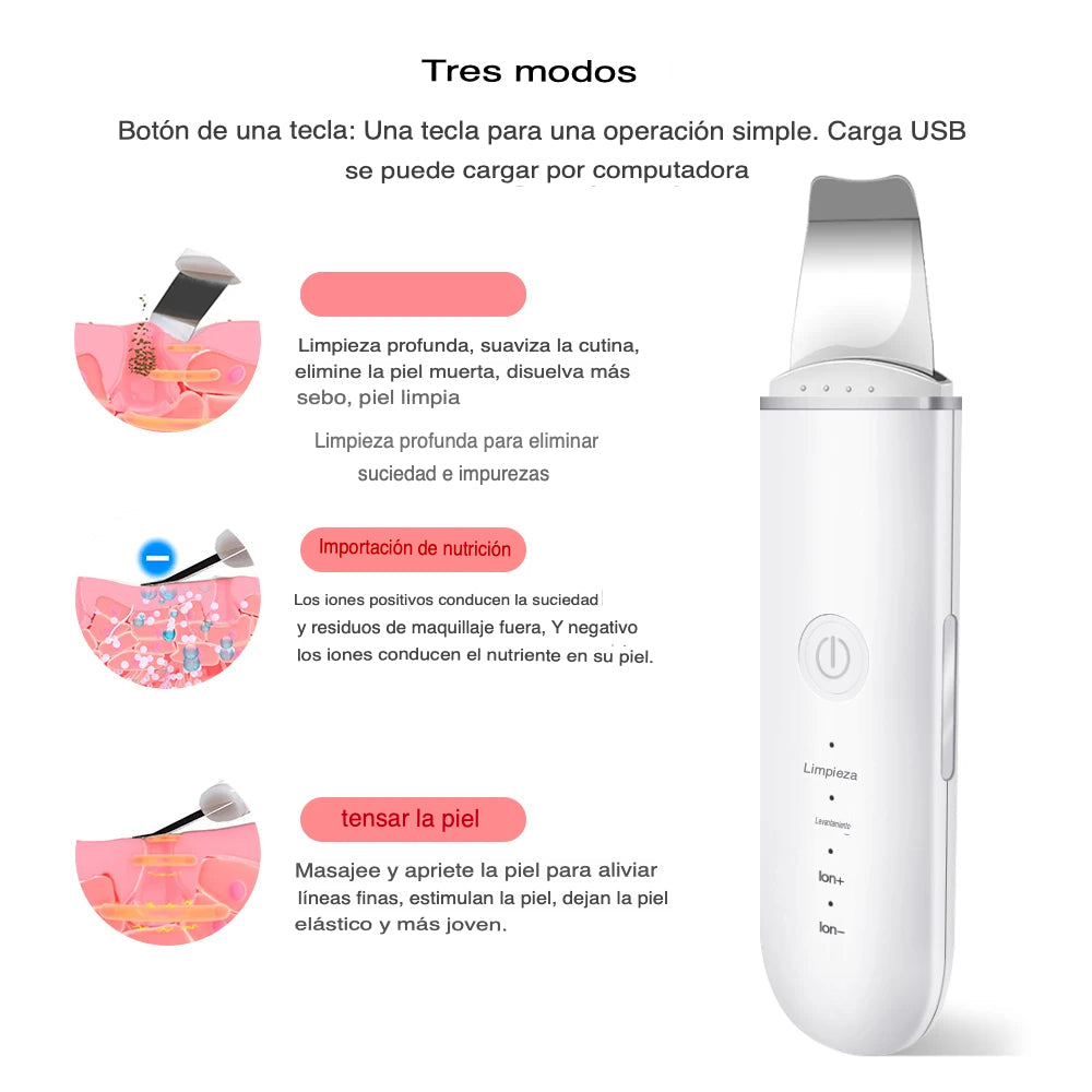 Ultrasonic Exfoliator for Radiant Skin