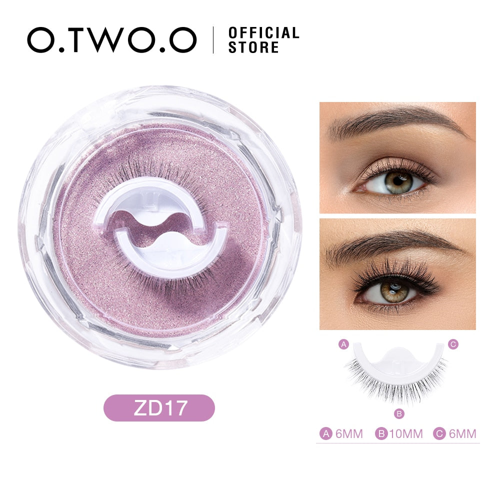 Self-applying and reusable eyelashes