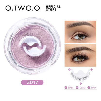 Self-applying and reusable eyelashes