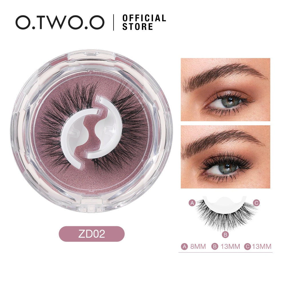 Self-applying and reusable eyelashes